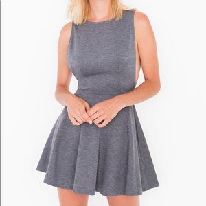 American Apparel Gray Skater Dress Small